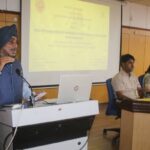 Gen. KJ Singh Addressing the audience at the seminar at PU