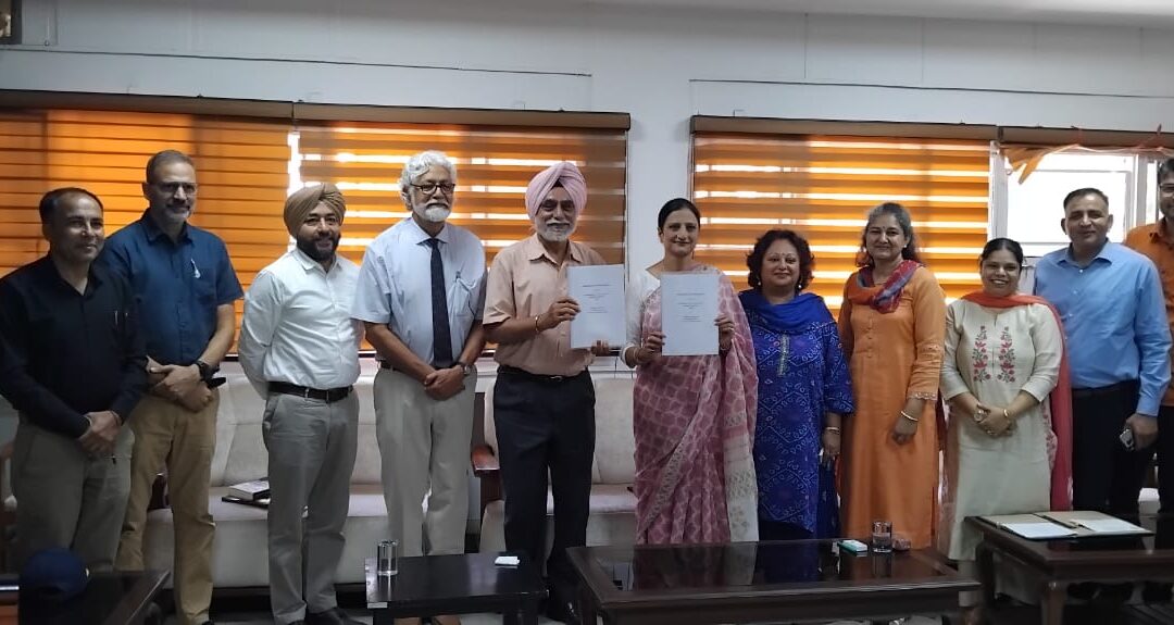 MOU Signed with PGGC Sector 1, Panchkula